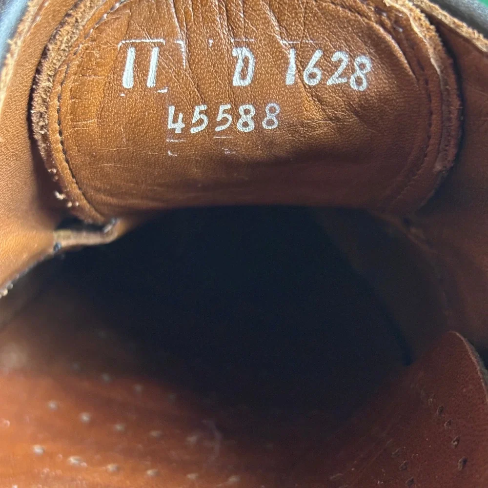 Allen‎ Edmonds Ashton Leather Split Toe Derby Dress Shoes Brown Mens Size 11 D